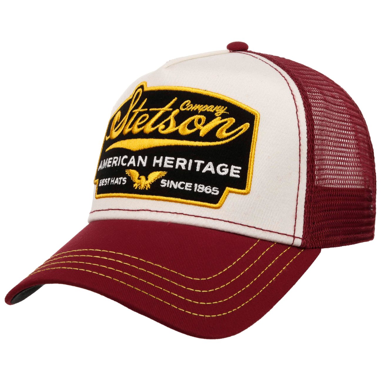 Stetson Women's Bordeaux American Heritage Trucker Cap By