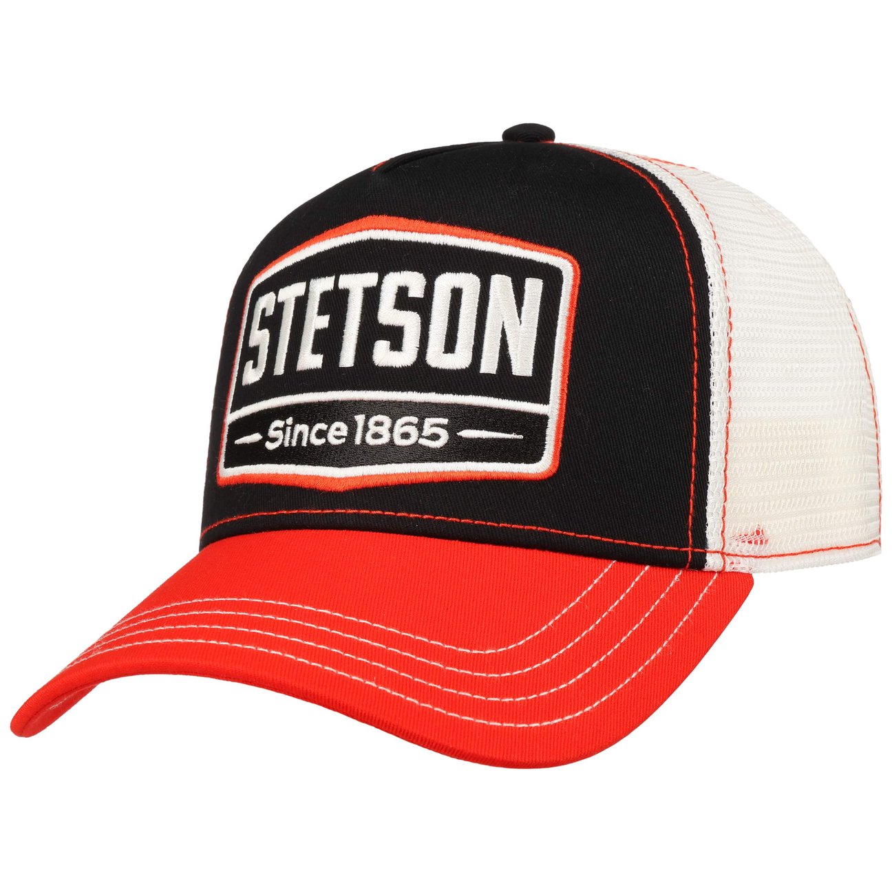 Stetson Women's Black-Orange Highway Trucker Cap By