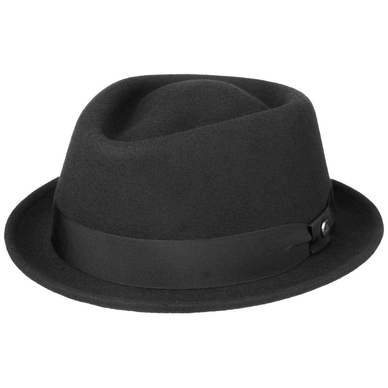 Lierys Women's Black Classic Pork Pie Wool Felt Hat By
