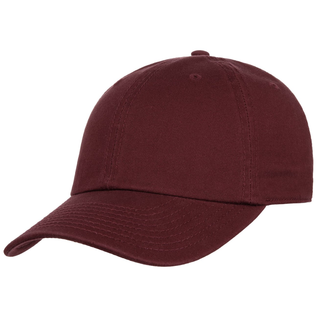 Hatshopping.co.uk Unisex Bordeaux Dad Hat Strapback Cap