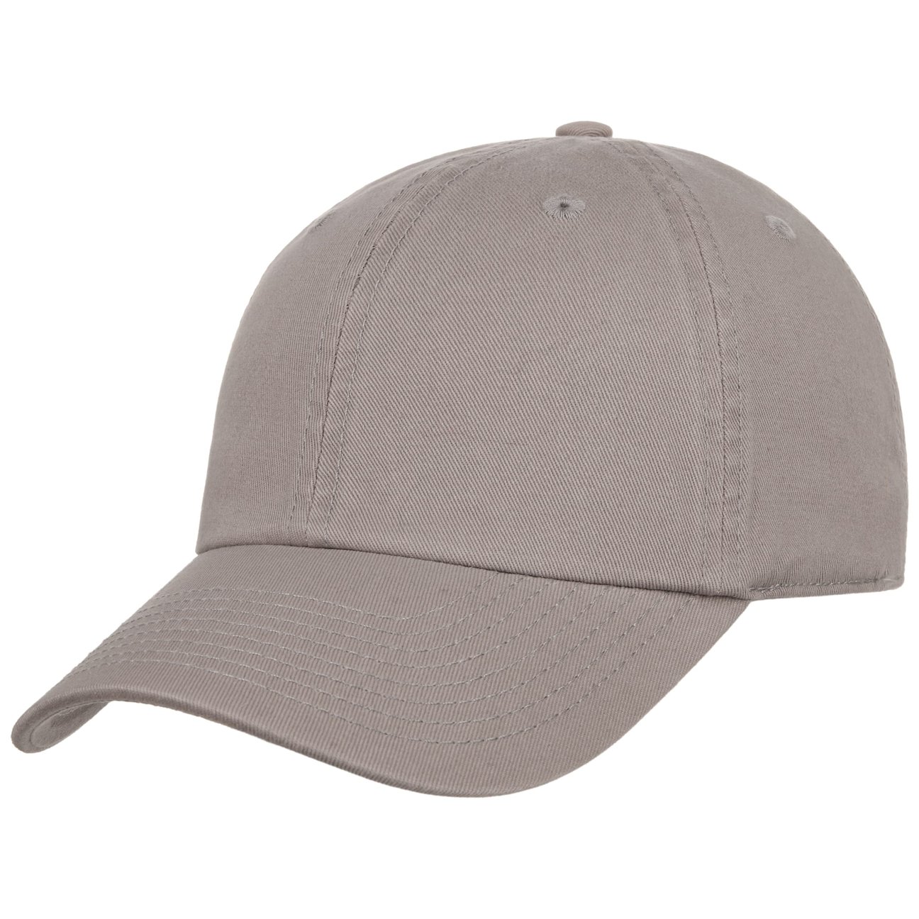 Hatshopping.co.uk Unisex Light Grey Dad Hat Strapback Cap