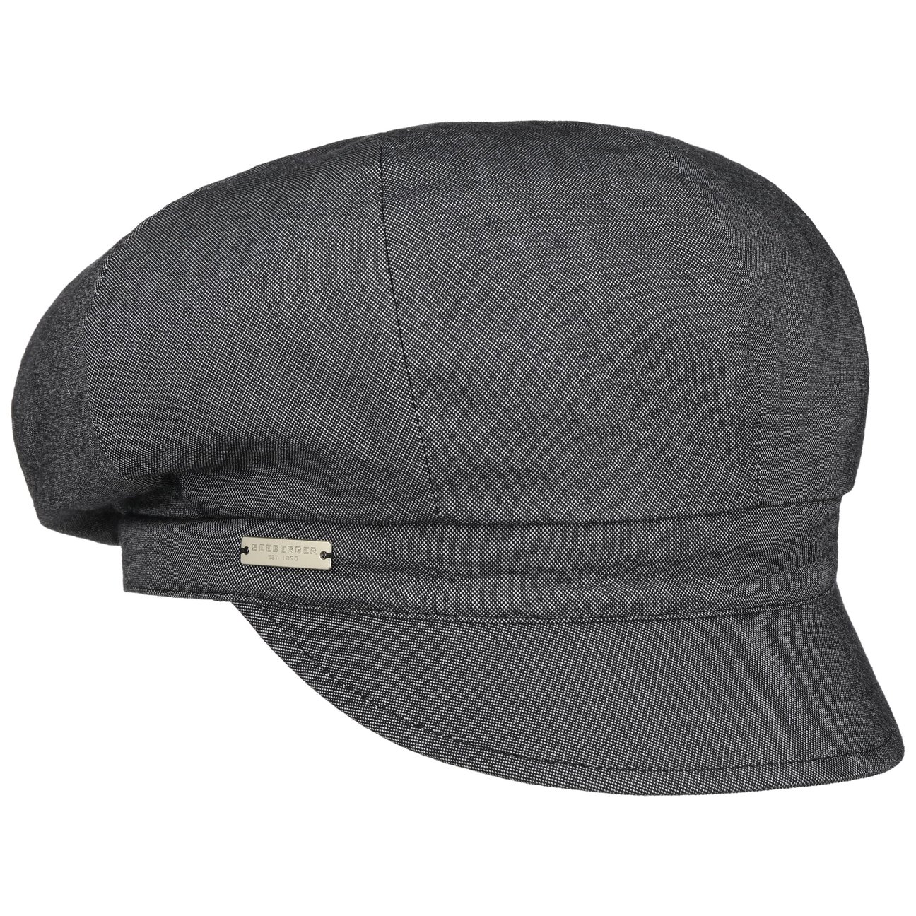Seeberger Women's Anthracite Chambry Newsboy Cap By