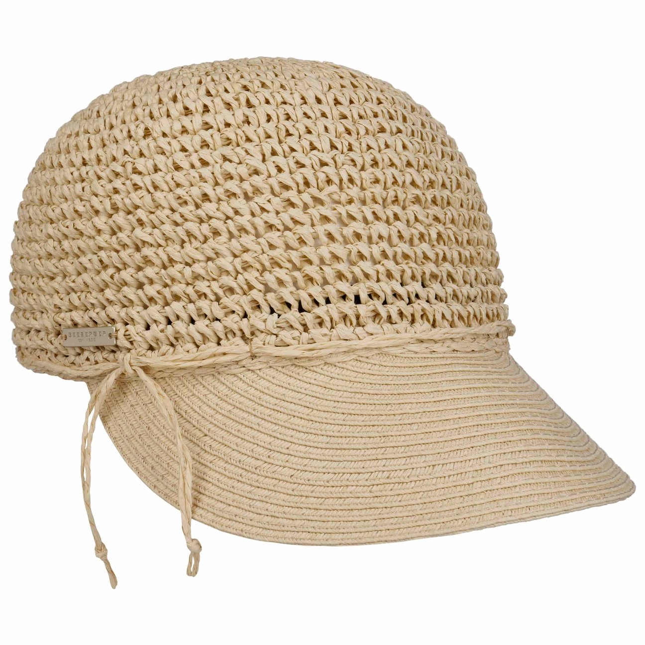 Seeberger Unisex Beige Uni Rollable Crochet Cap By