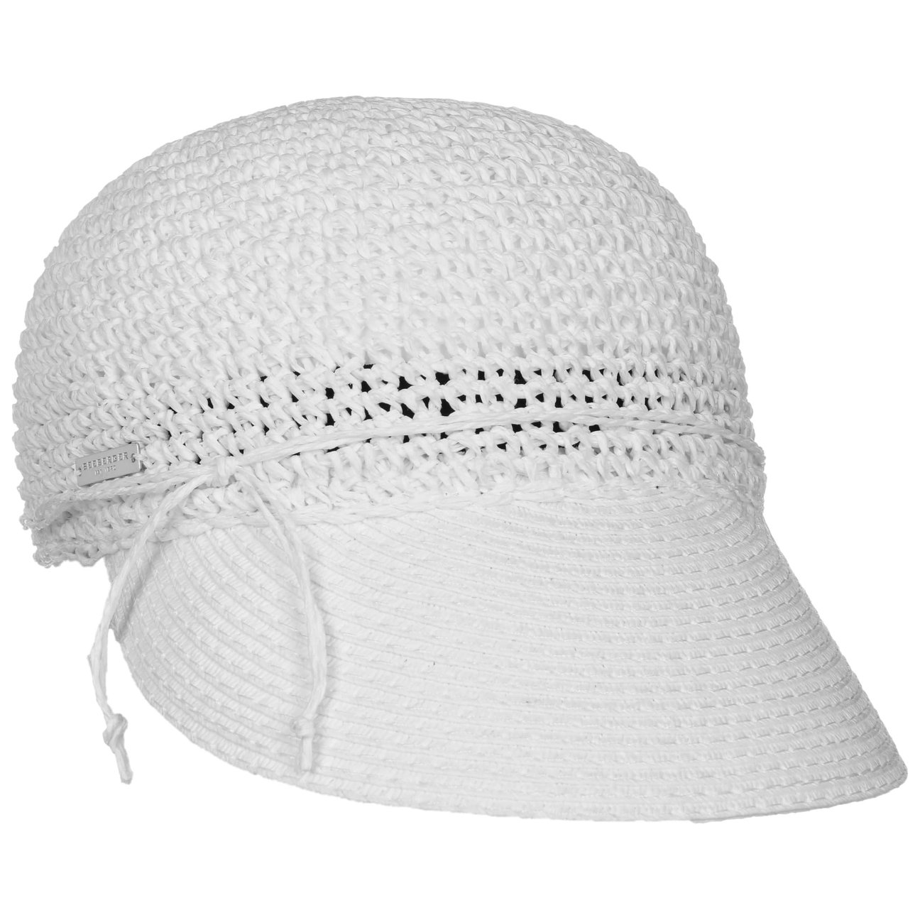 Seeberger Unisex White Uni Rollable Crochet Cap By