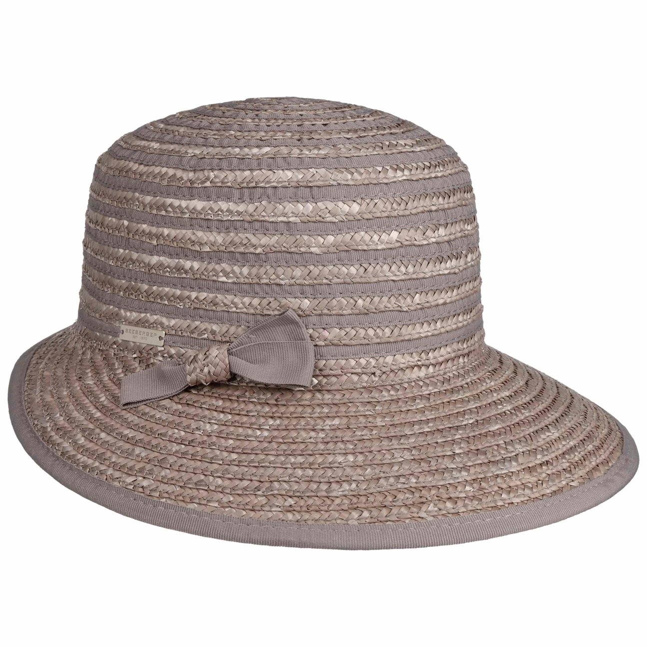 Seeberger Women's Grey Paglina Straw Cap By
