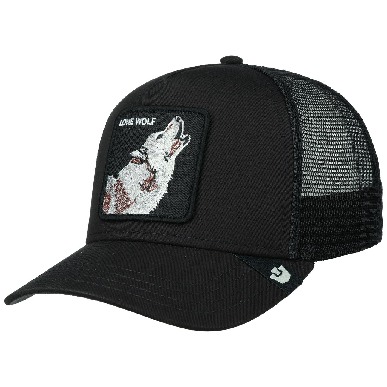 Goorin Bros. Men's Black-Grey Lone Wolf Trucker Cap By