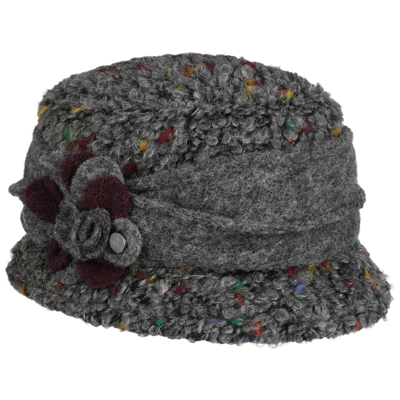 Lierys Women's Grey Colourtouch Wool Hat By
