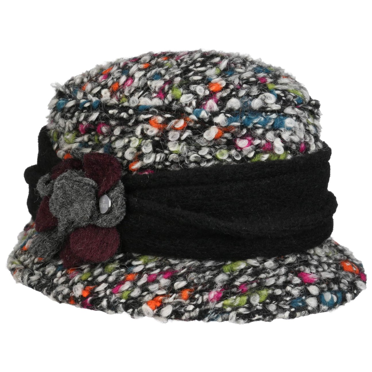 Lierys Women's Anthracite Colourtouch Wool Hat By