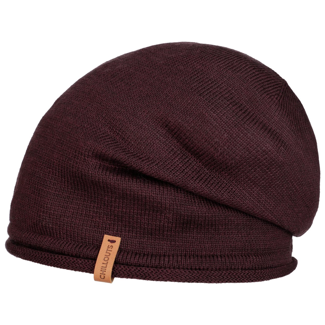 Chillouts Men's Bordeaux Leicester Oversize Beanie By