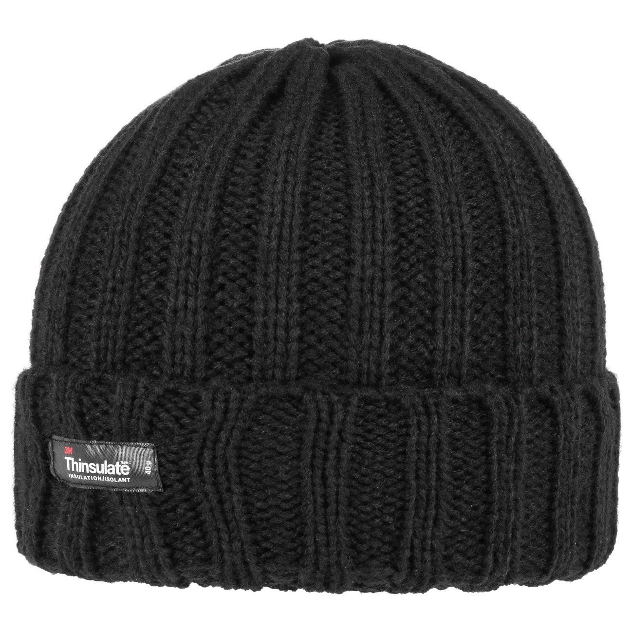 Lipodo Women's Black Thinsulate Knit Hat With Cuff By