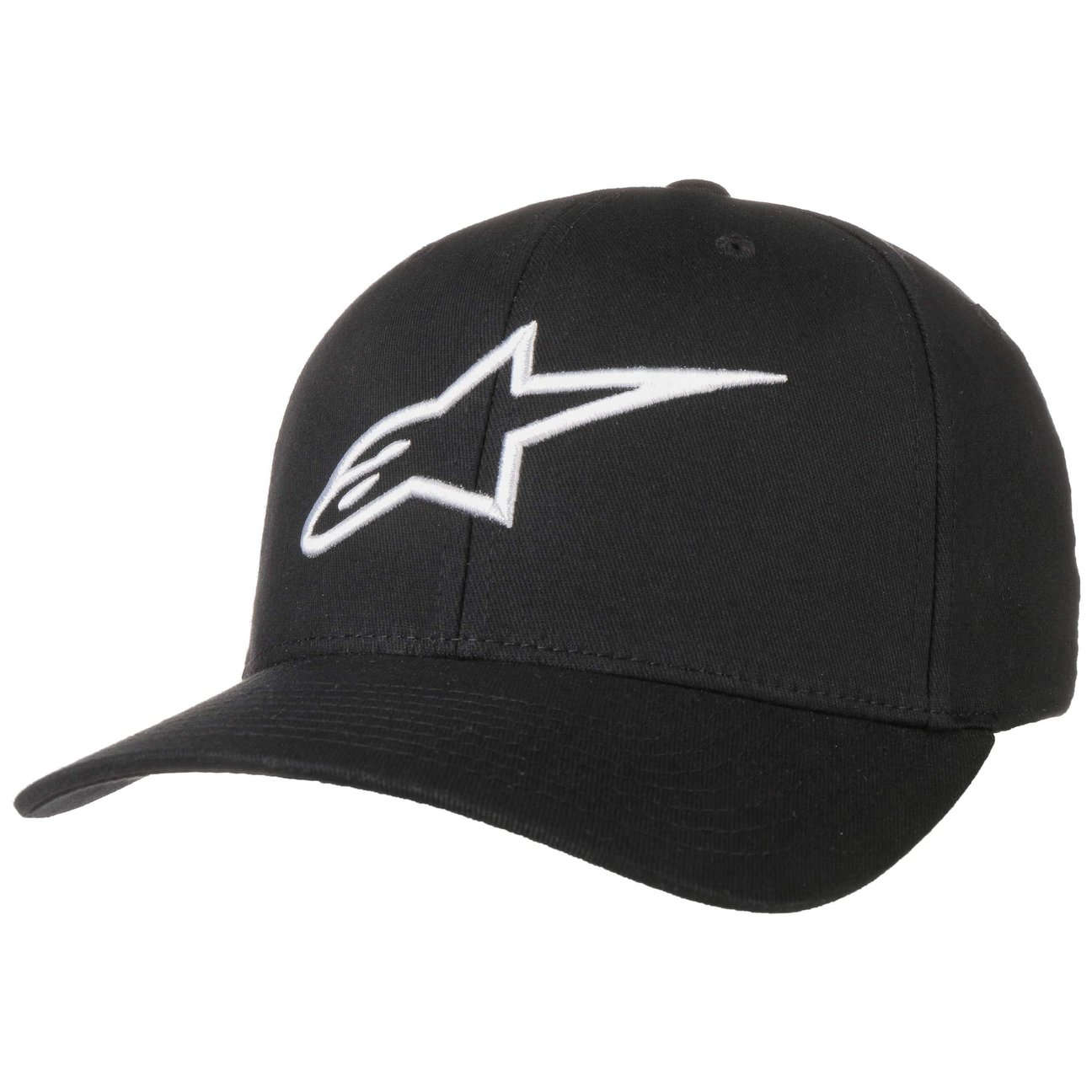 Alpinestars Black-White Ageless Curved Flexfit Cap By
