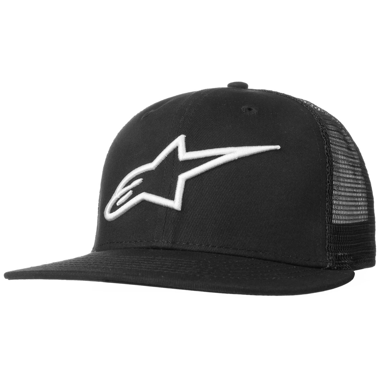 Alpinestars Black Corp Flat Brim Cap By