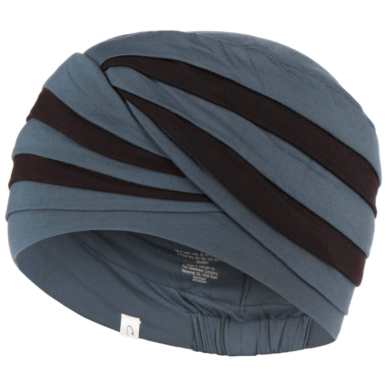 Christine Headwear Women's Blue Shanti Caretech Turban By