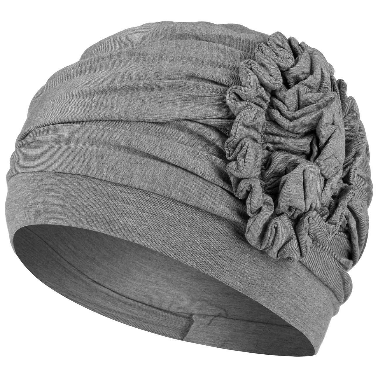 Christine Headwear Women's Grey Lotus-Uni Bamboo Turban By