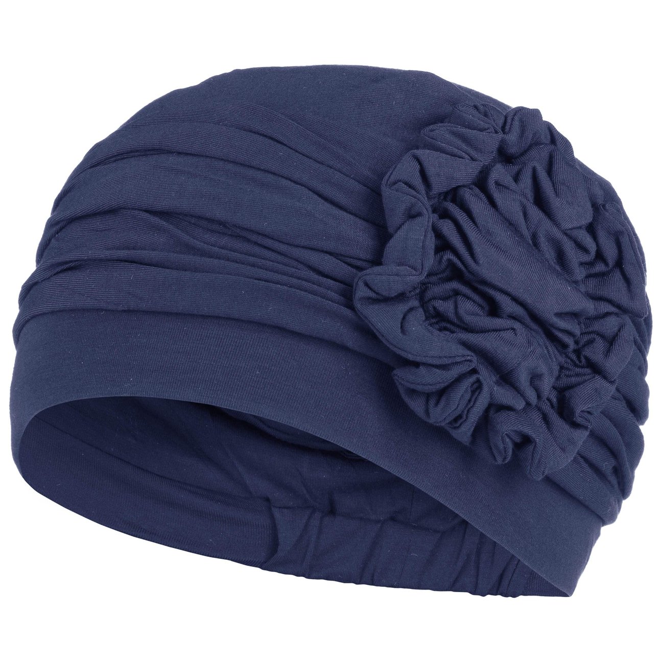 Christine Headwear Women's Navy Lotus-Uni Bamboo Turban By