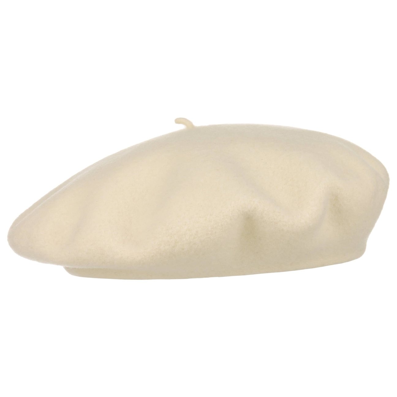 Barascon Women's Cream White Beret With Cashmere By