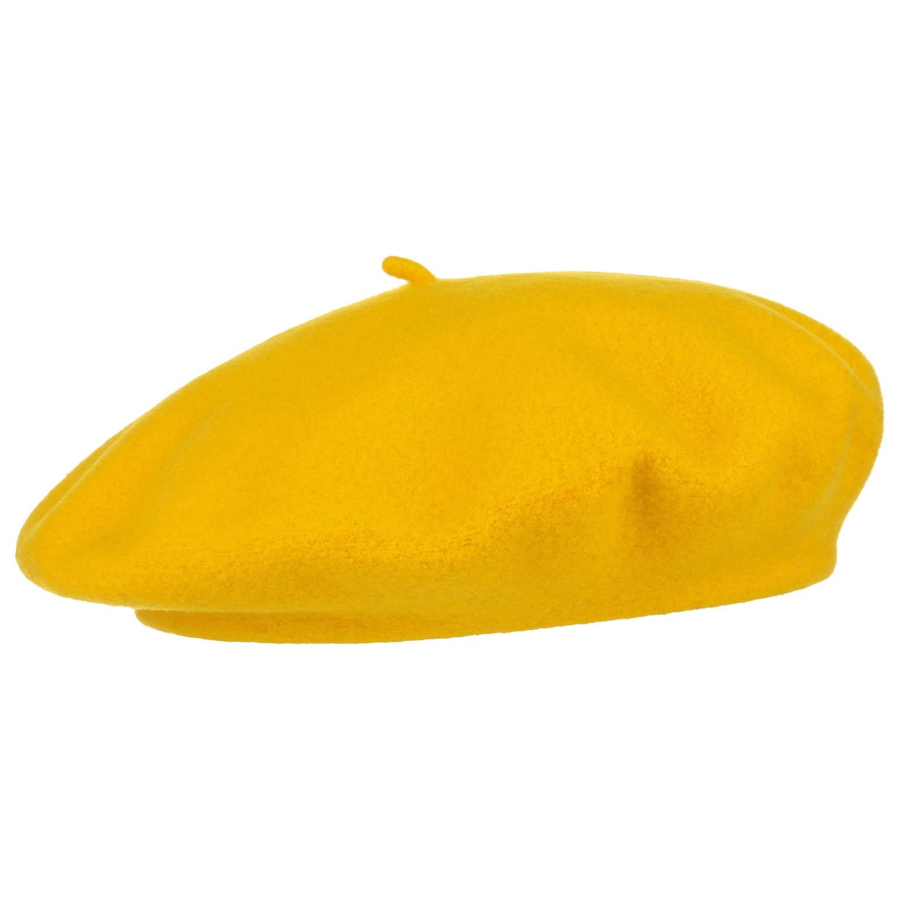 Barascon Women's Yellow Beret With Cashmere By