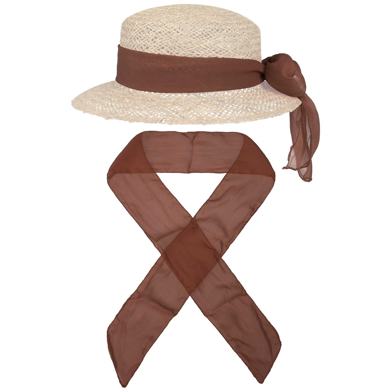 Lipodo Women's Brown Multitasking All-In-One Scarf By