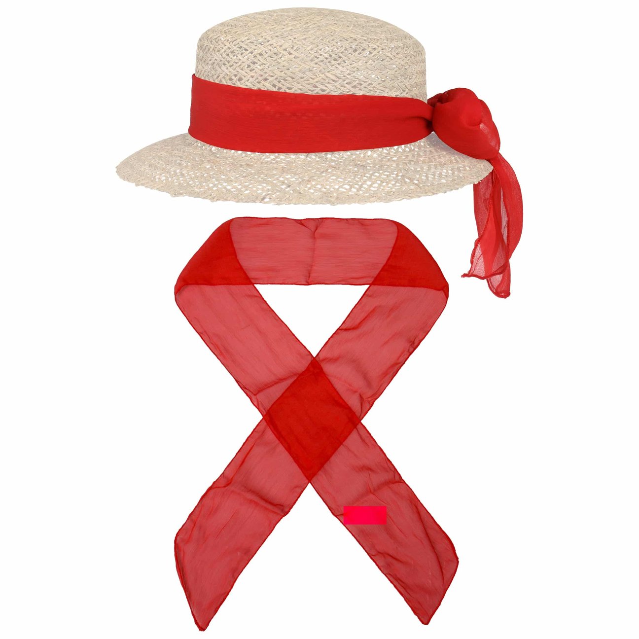 Lipodo Women's Red Multitasking All-In-One Scarf By