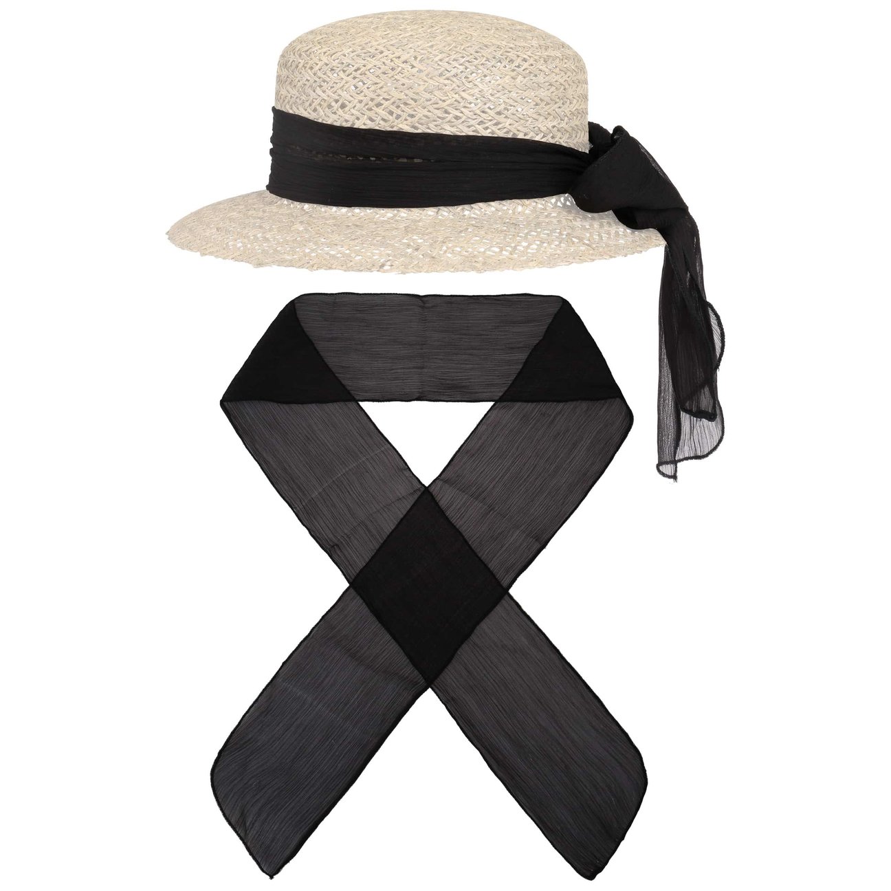 Lipodo Women's Black Multitasking All-In-One Scarf By