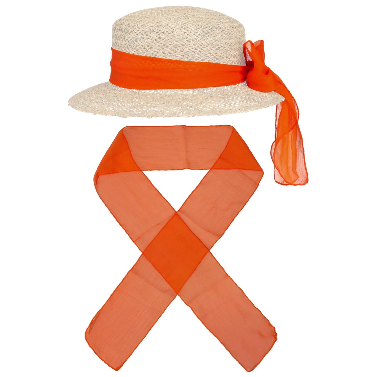 Lipodo Women's Orange Multitasking All-In-One Scarf By