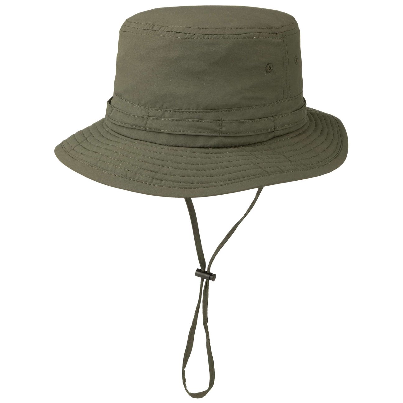 Lipodo Women's Olive Supplex Fishing Hat With Chin Strap By