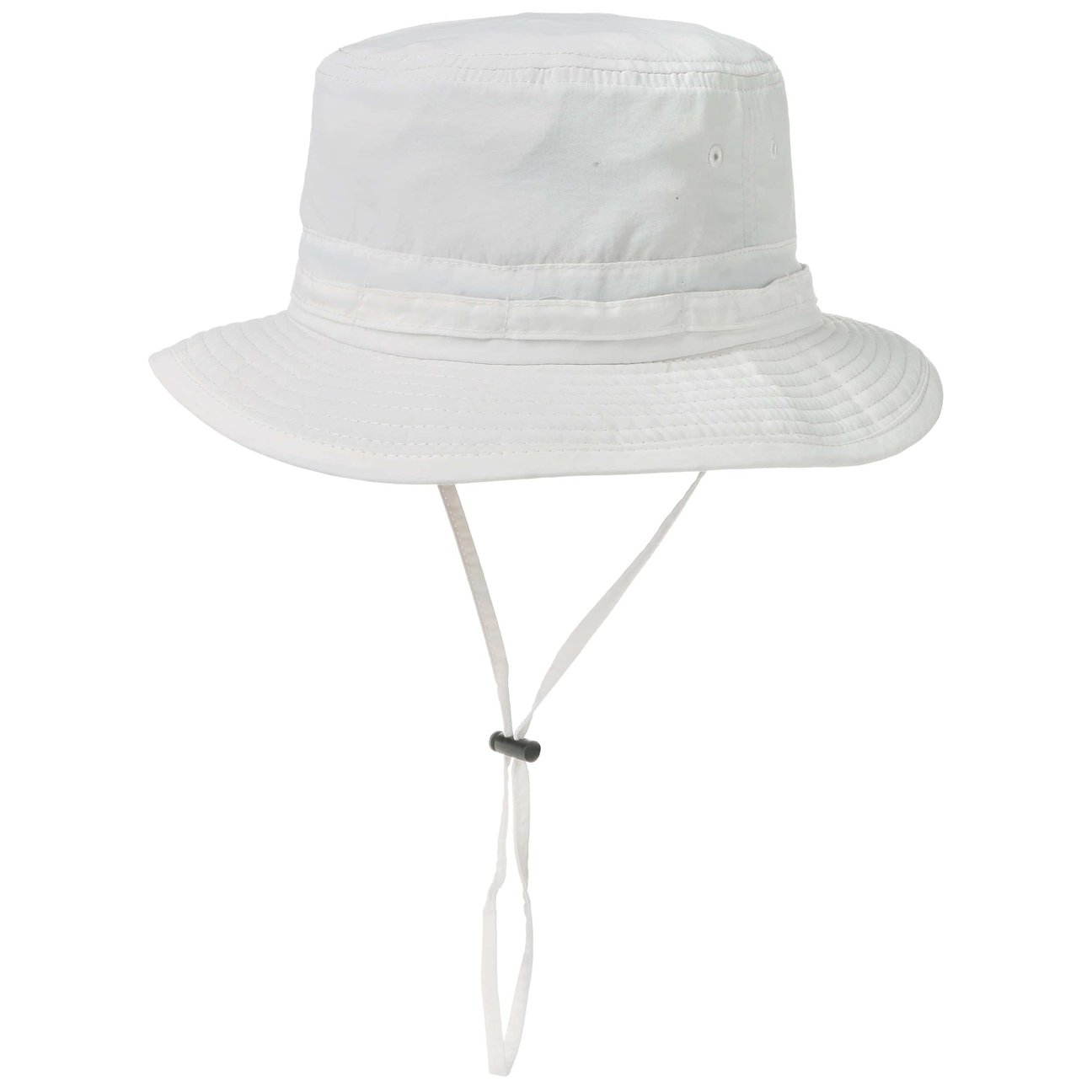 Lipodo Women's White Supplex Fishing Hat With Chin Strap By