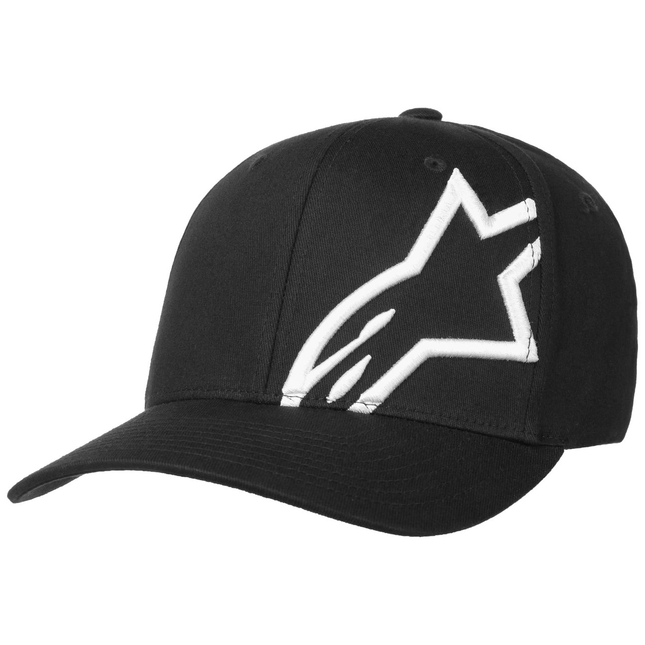 Alpinestars Women's Black-White Corp Shift 2 Curved Flex Cap By