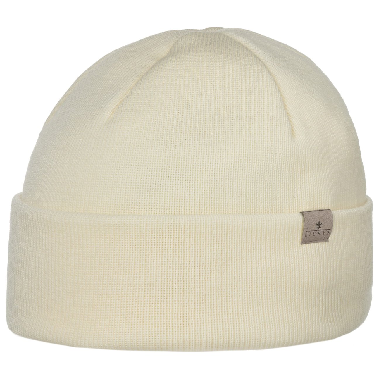 Lierys Women's Cream White Merino Fine Knit Docker Hat By