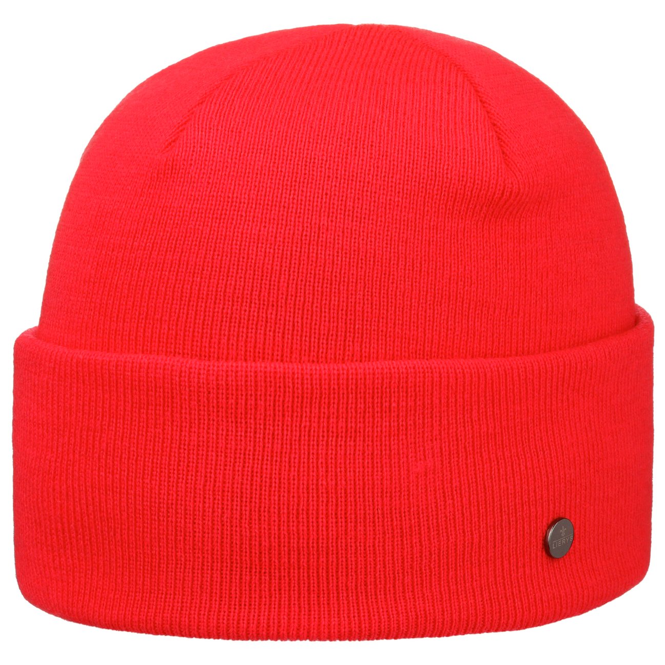 Lierys Women's Neon Pink Fine Merino Colour Knit Hat With Cuff By