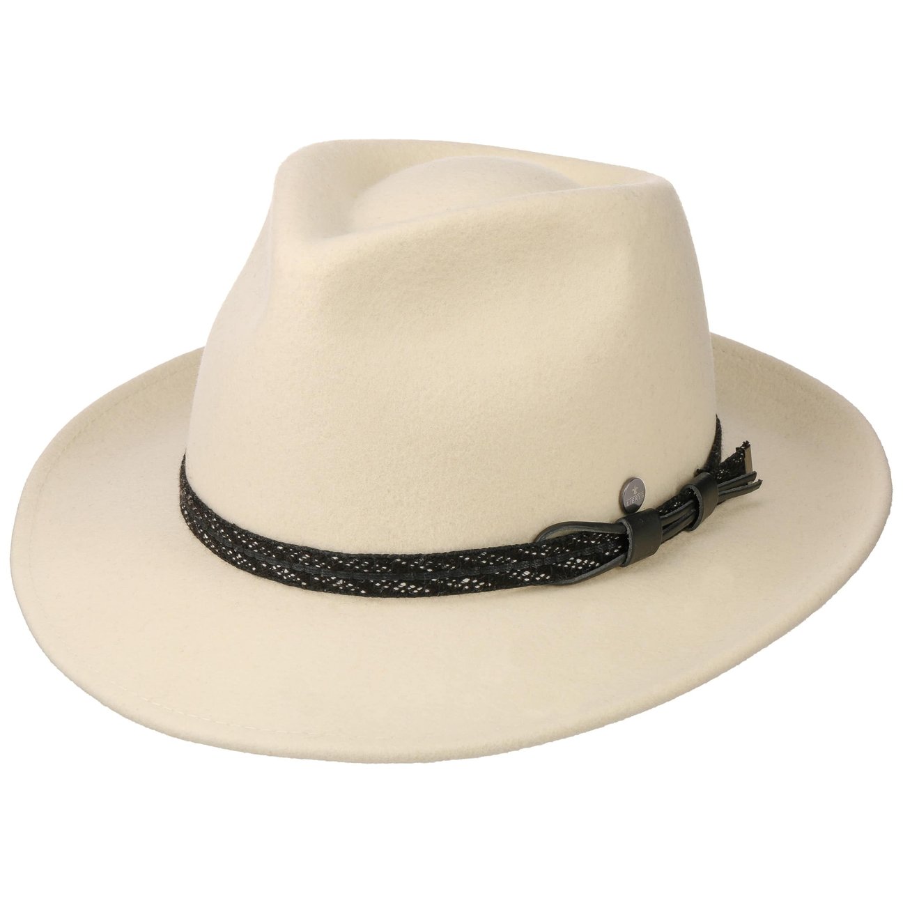 Lierys Women's Cream White Barnell White Bogart Wool Felt Hat By