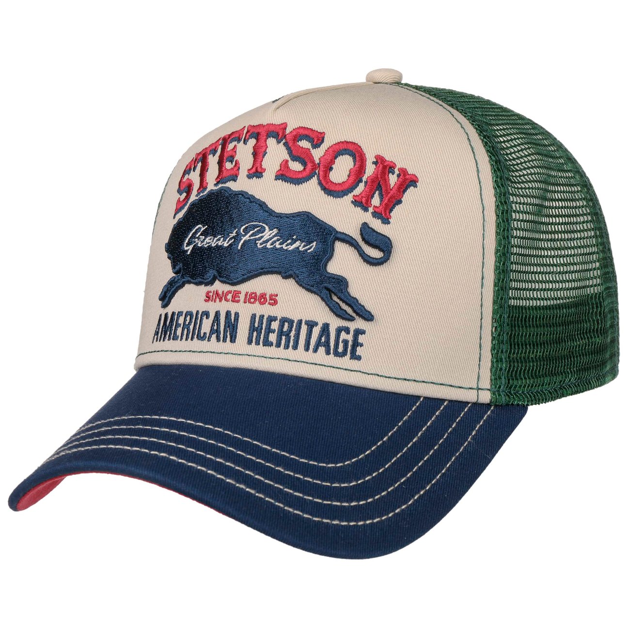 Stetson Women's Green The Plains Trucker Cap By