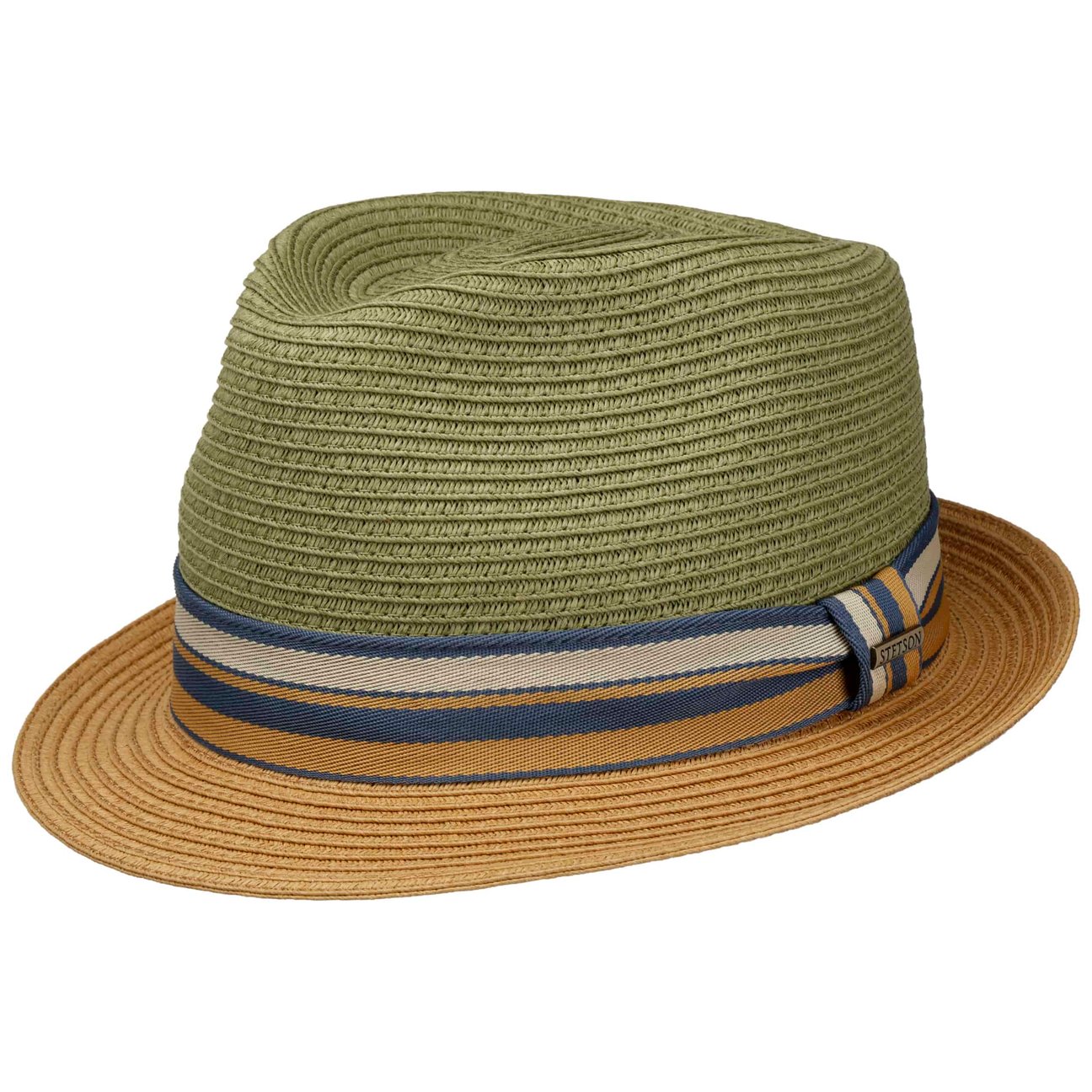 Stetson Unisex Khaki Licano Toyo Trilby Straw Hat By