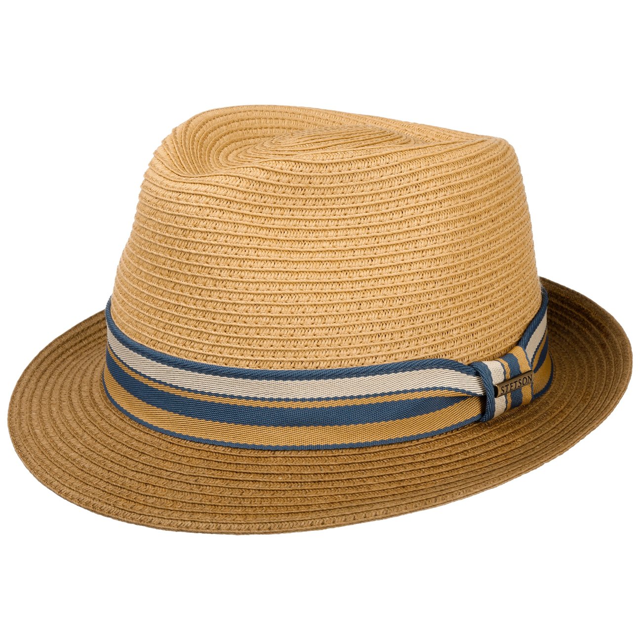 Stetson Unisex Brown Licano Toyo Trilby Straw Hat By