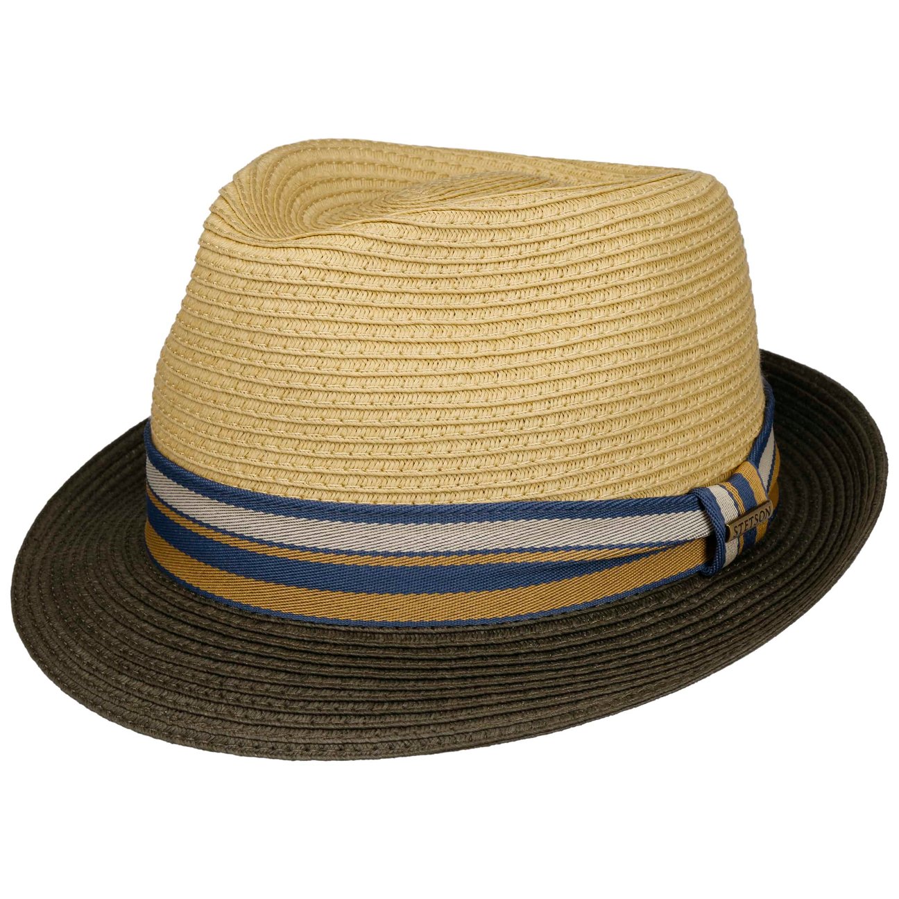 Stetson Unisex Olive Licano Toyo Trilby Straw Hat By