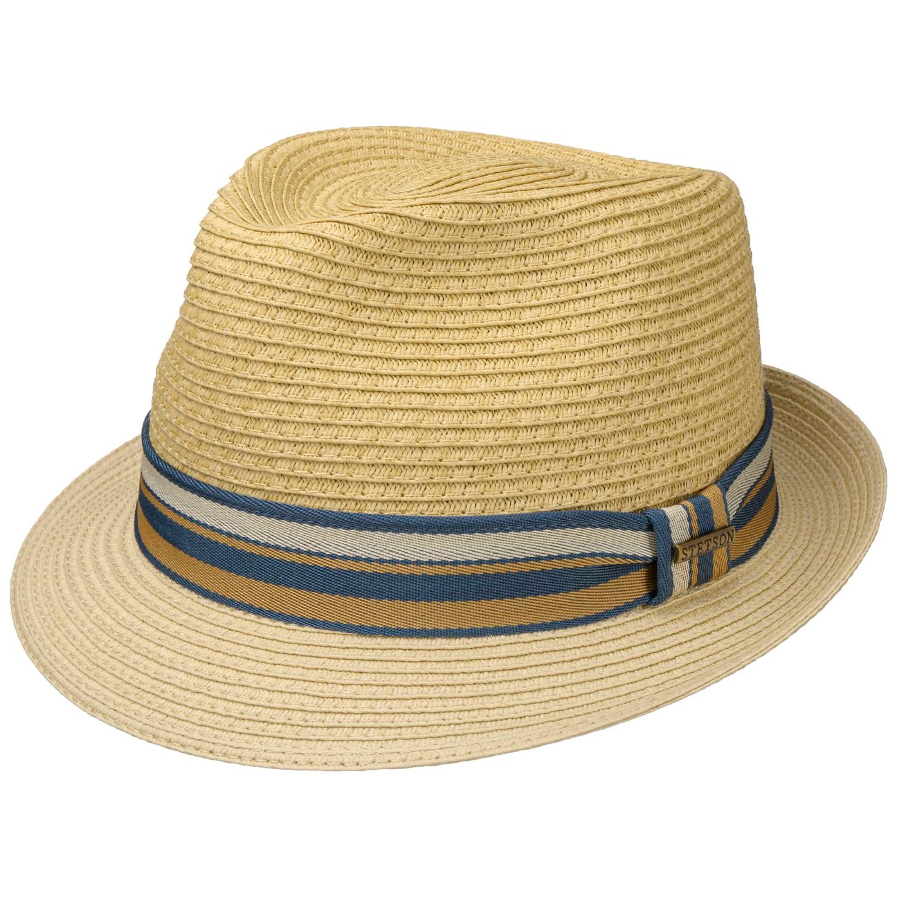 Stetson Unisex Beige Licano Toyo Trilby Straw Hat By