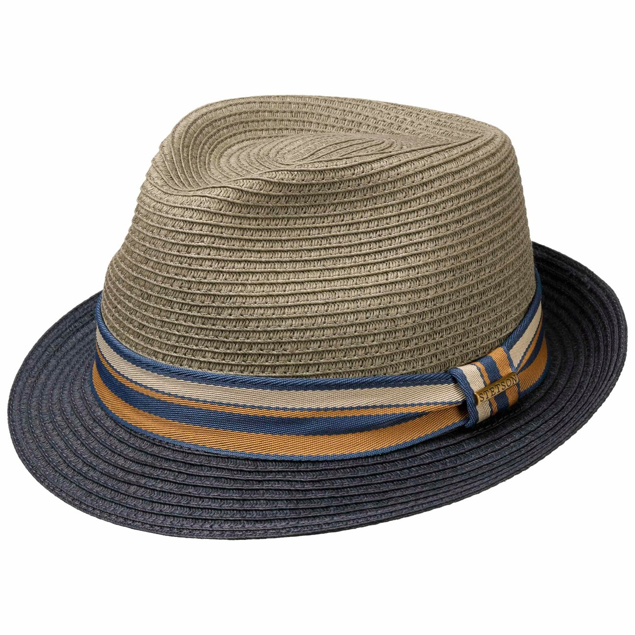Stetson Unisex Navy Licano Toyo Trilby Straw Hat By