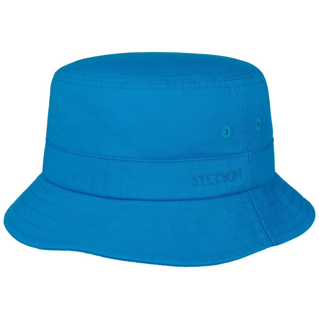 Stetson Women's Blue Twill Bucket Hat With Uv Protection By