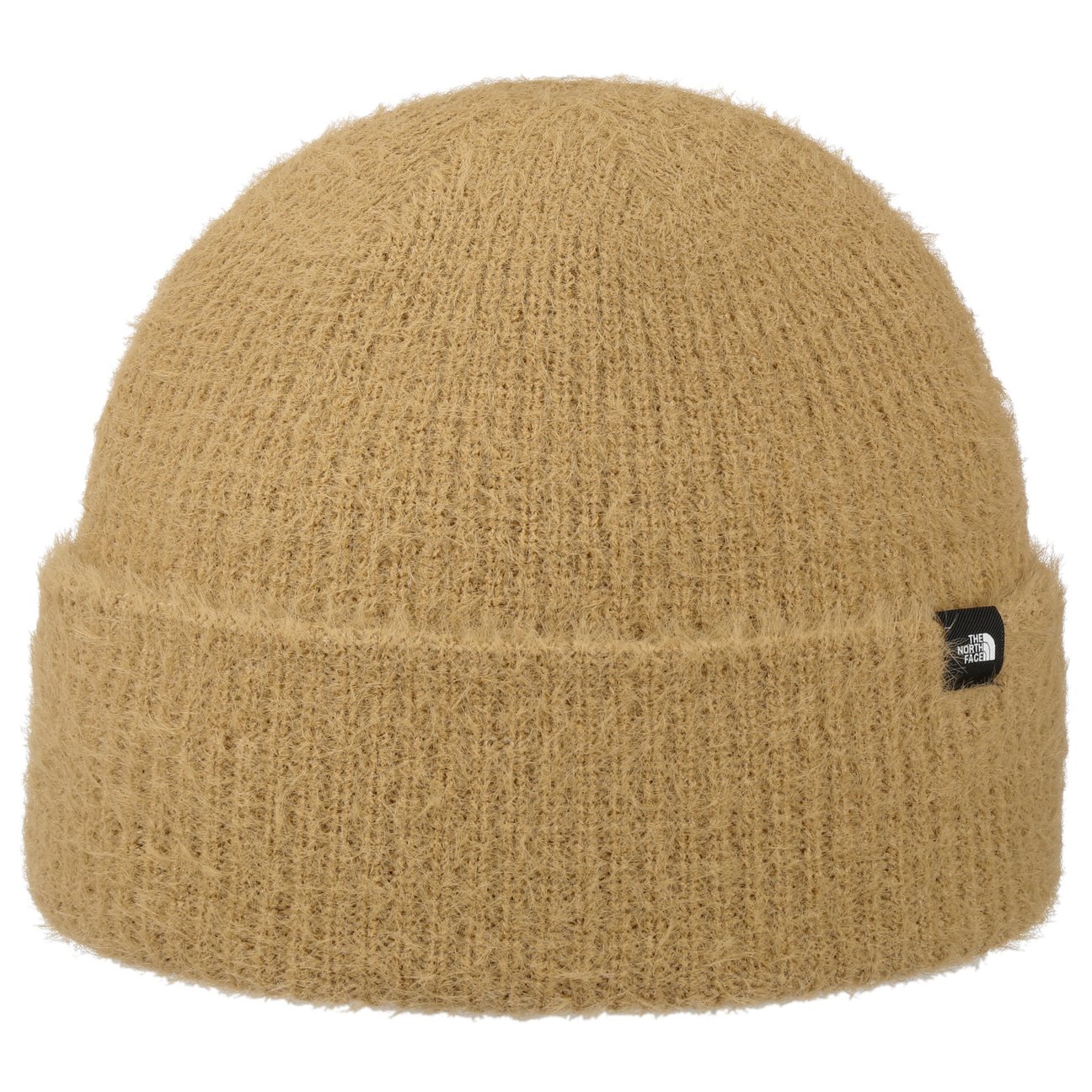 The North Face Women's Light Brown Plush Beanie Hat By