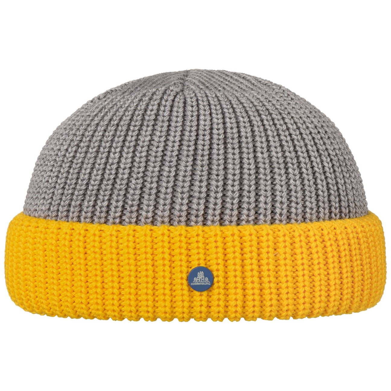 Hammaburg Women's Grey-Yellow Twotone Docker Hat By