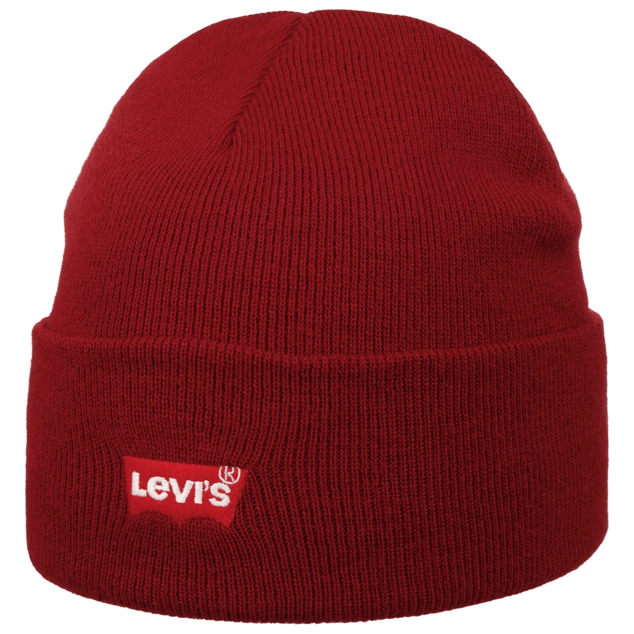 LeviS® Men's Bordeaux Red Batwing Slouchy Beanie Hat By
