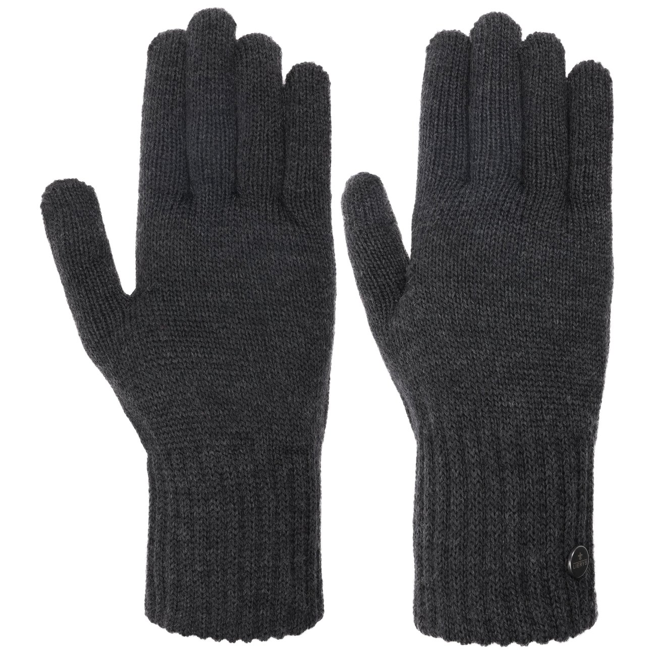 Lierys Women's Anthracite Merino Men´S Gloves By