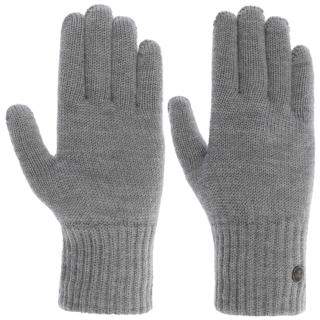 Lierys Women's Grey Merino ´S Gloves By