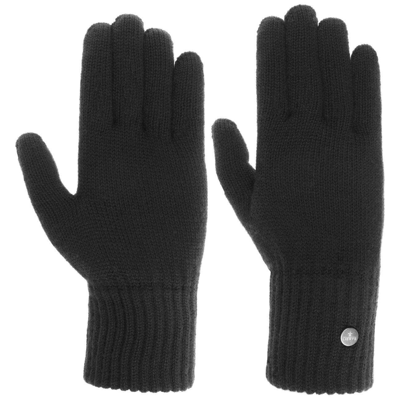 Lierys Women's Black Merino ´S Gloves By