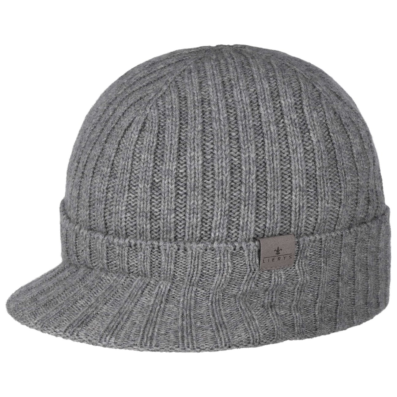 Lierys Women's Anthracite Cashmere Beanie With Peak By