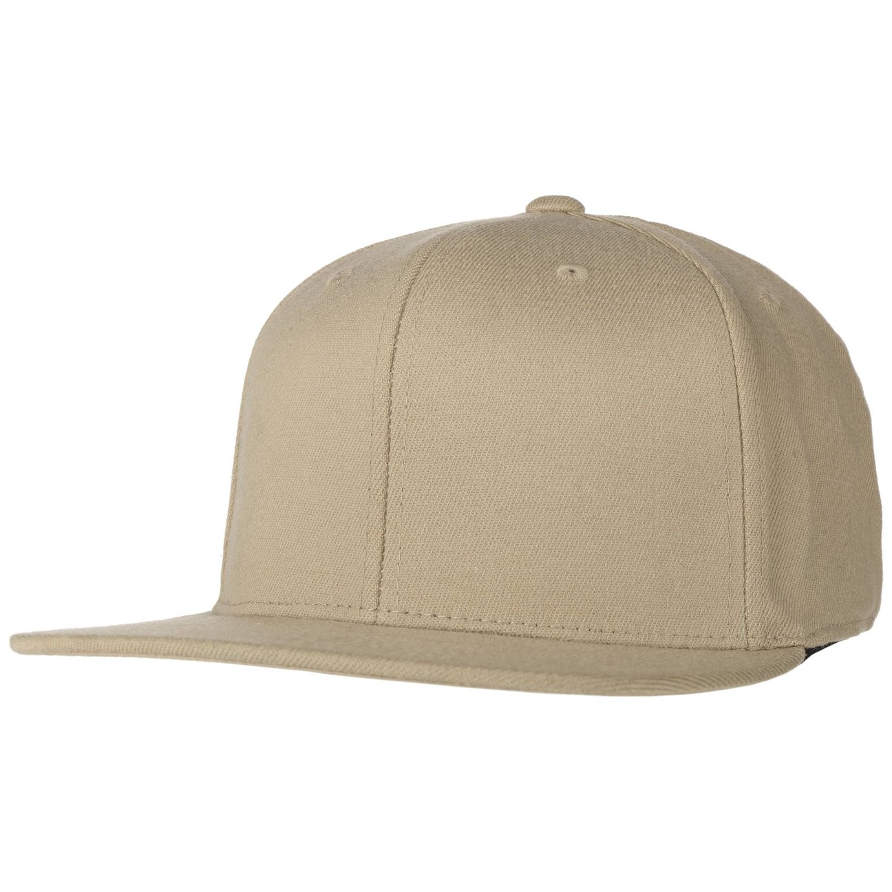Hatshopping.co.uk Women's Beige 110 Flat Brim 6 Panel Cap