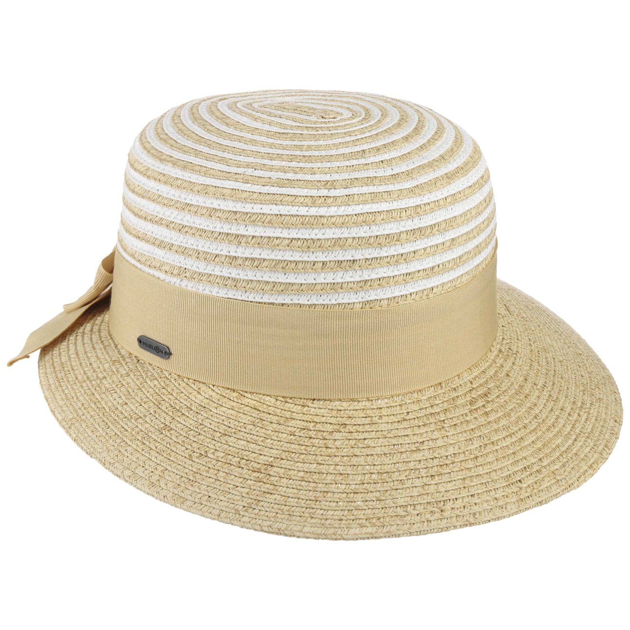 Mcburn Women's Beige Tusali Twotone Straw Hat By