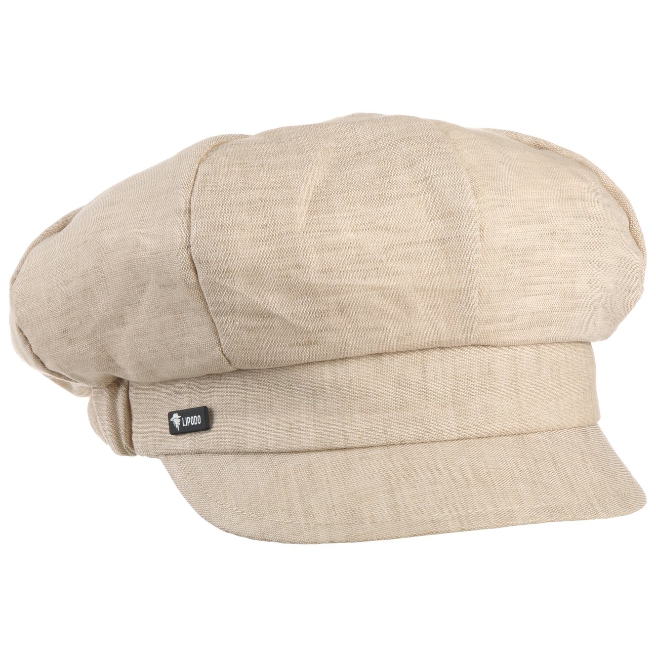 Lipodo Girls Beige Classic Newsboy Cap By