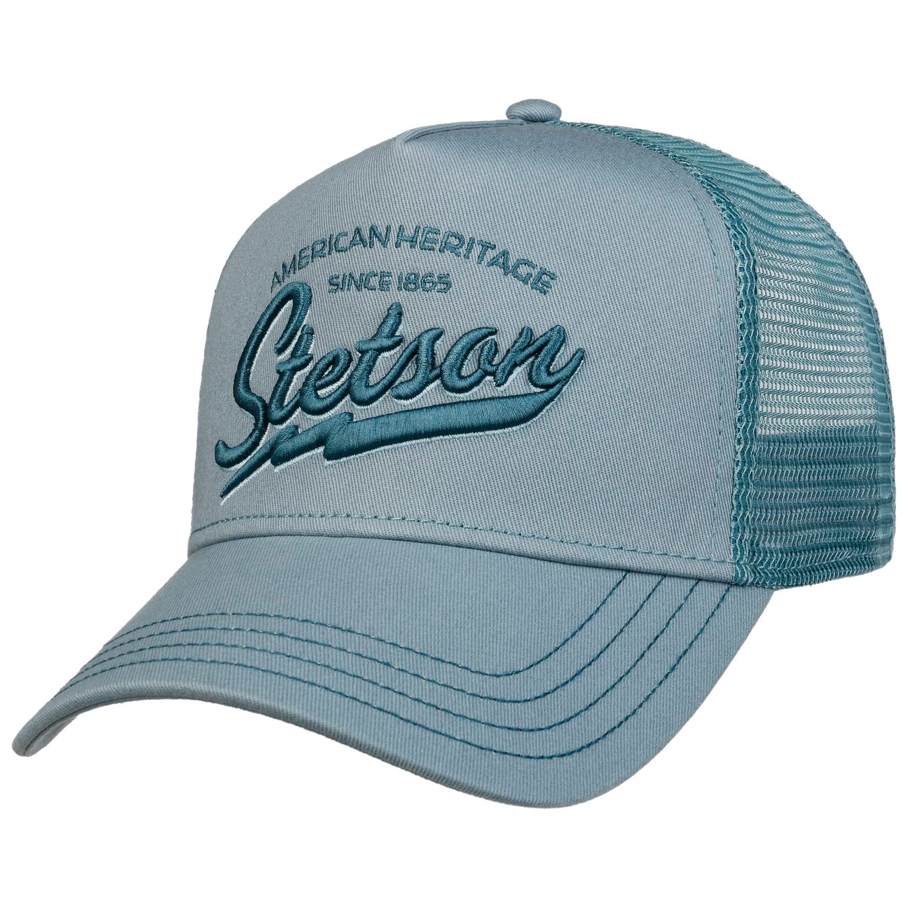 Stetson Unisex Blue Since 1865 Trucker Cap By