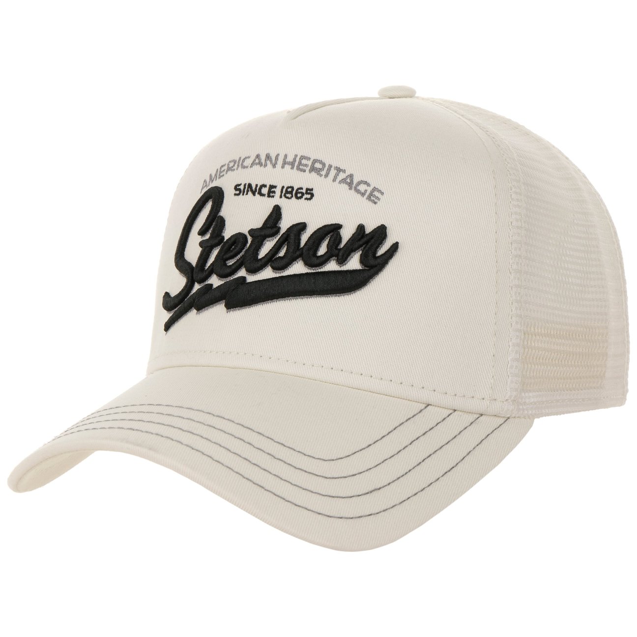 Stetson Unisex Cream White Since 1865 Trucker Cap By
